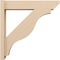 Ekena Millwork 5 1/2-in W x 24-in D x 24-in H Funston Slat Rough Cedar Woodgrain TimberThane Outlooker, Primed Tan OUTUR055X24X24FST24RCPR - alternate 3